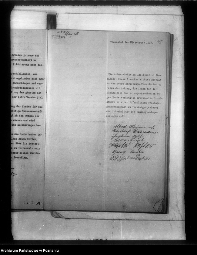 Obraz 18 z jednostki "Die Draenage-Genossenschaft Thomashof Kreis Pleschen Tomaszewo"