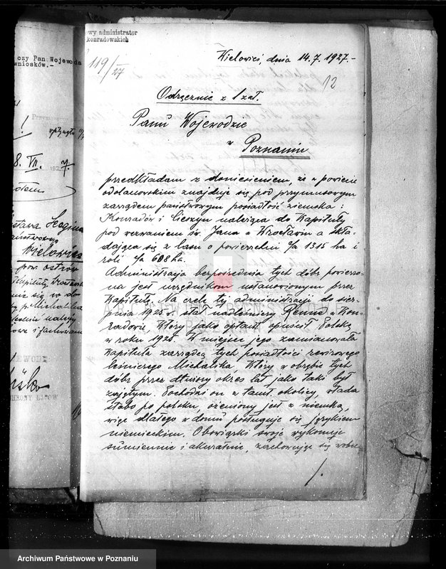 image.from.unit.number "Majętność / leśna/ Konradów w powiecie ostrowskim"