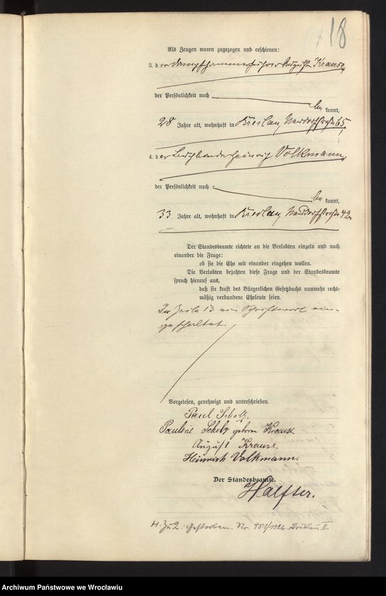 image.from.unit.number "Heiraths-Haupt-Register Breslau II 1907 Band 5"