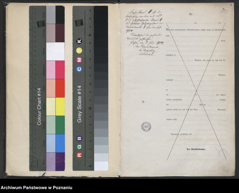 Obraz 3 z jednostki "Księga miejscowa urodzeń tom III[Rejestr główny urodzeń]"