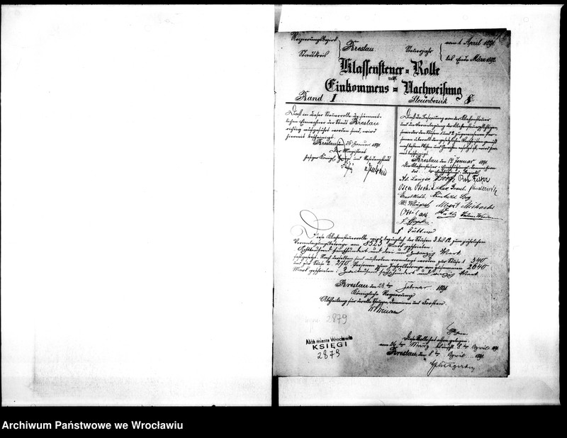 image.from.unit.number "Klassensteuerolle nebst Einkommens Nachweisung"