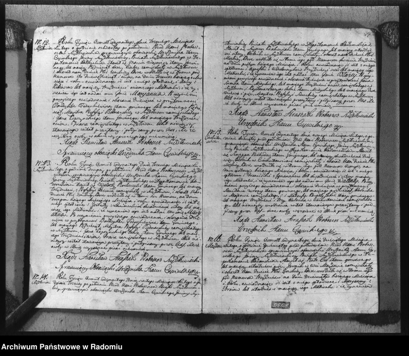 image.from.unit.number "Akta urzędnika stanu cywilnego gminy Szydłowiec z roku 1811"