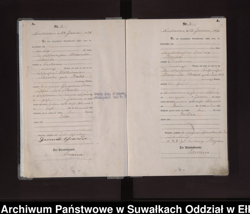 image.from.unit.number "Geburts-Haupt-Register des Königlich Preussischen Standes-Amtes der Stadt Nicolaiken Kreis Sensburg"