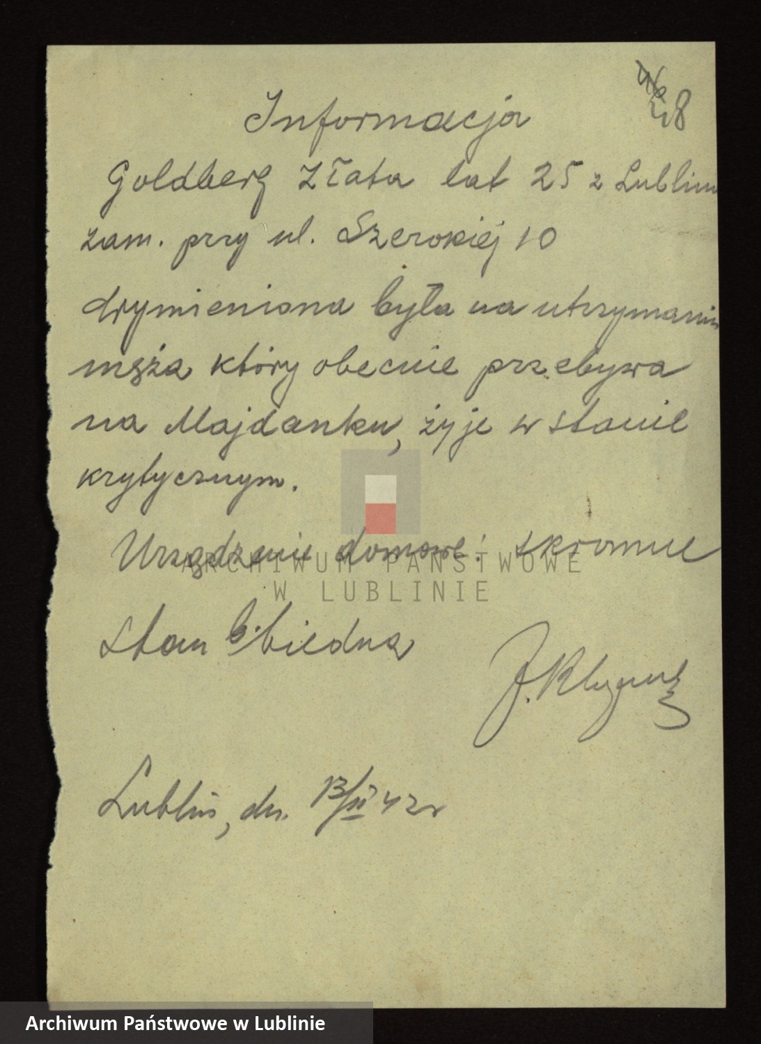 Skan z jednostki: [Podania o zapomogę, pożyczkę]