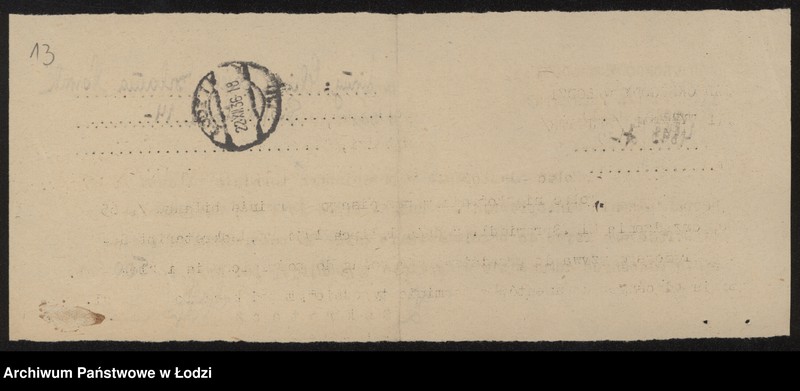 Obraz 15 z jednostki "Eljasz i Majer Nowak- wyrób i sprzedaż towarów włóknistych"