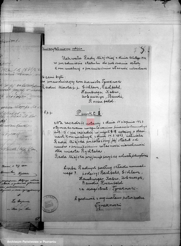 Obraz 12 z jednostki "Podatki Komunalne miasta Rychwał"