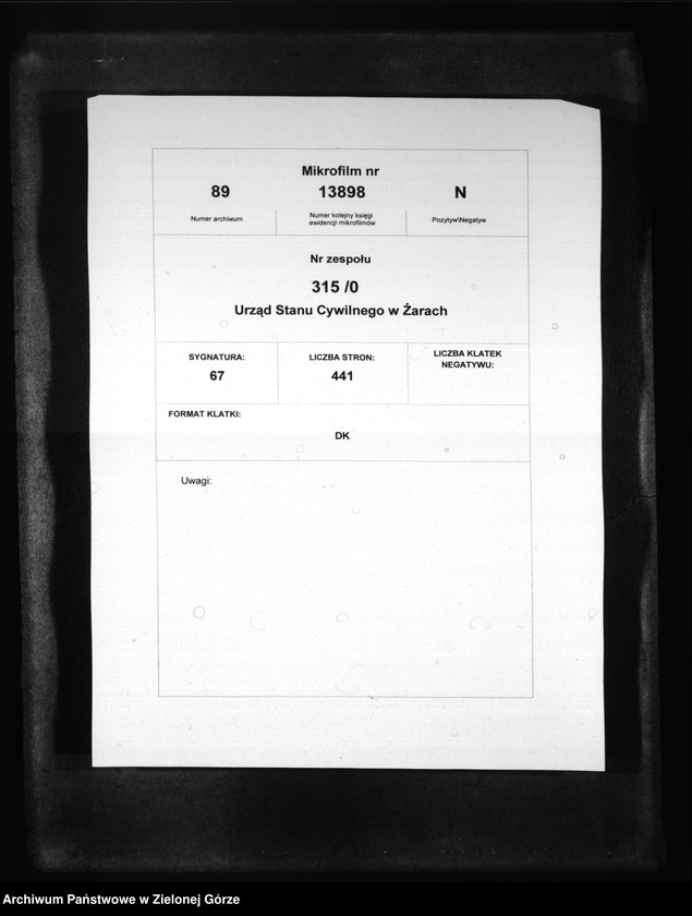 Obraz 2 z jednostki "[Księga akt urodzenia rok 1904-Żary miasto]"