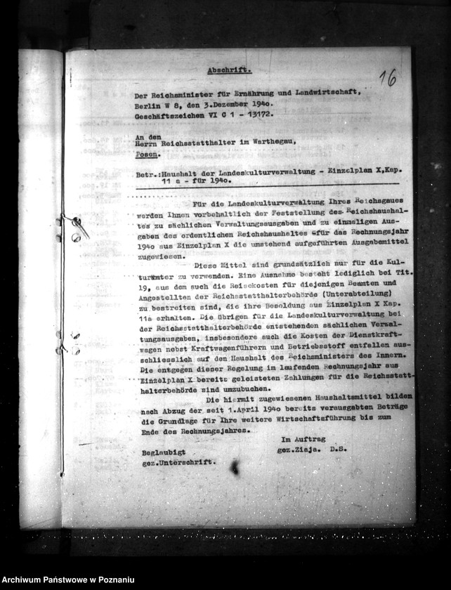 Obraz 20 z jednostki "Landeskultur- Verwaltung (Budżety)"