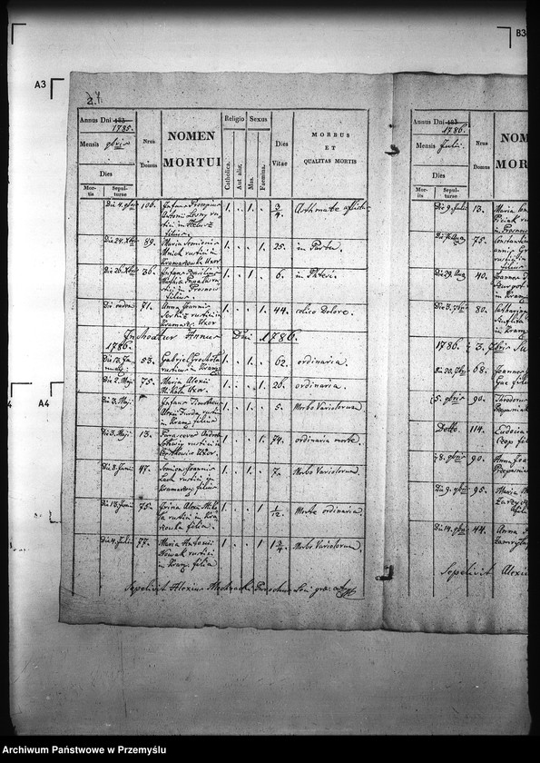 Obraz 14 z jednostki "[Kopie ksiąg metrykalnych parafii Kramarzówka (dekanat Pruchnik)]"