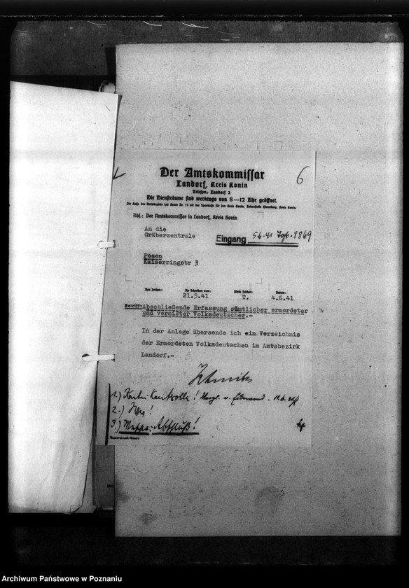 Obraz 10 z jednostki "Kreis Konin. Zgłoszenia zmarłych i zaginionych miejscowych Niemców w 1939 roku"