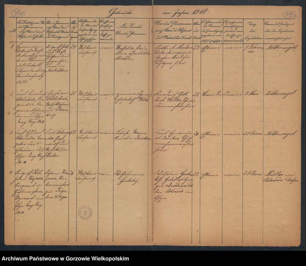 image.from.unit.number "Duplikate der Ewangelich-Reformierten und Militärgemeinde zu Landsberg an der Warthe"