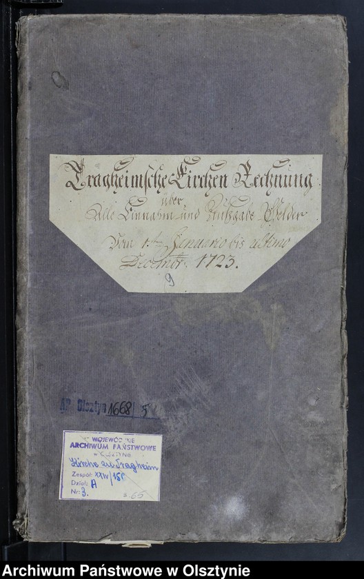 image.from.unit.number "Kirchen Rechnung über Einnahme und Ausgabe"