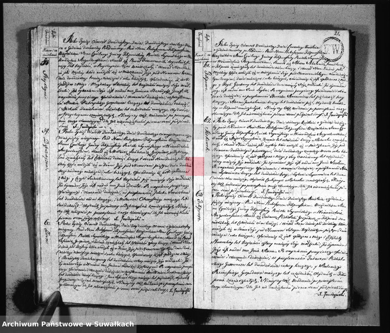 Obraz 13 z jednostki "Akta Urodzenia Gminy Filipowskiey od d. 1 Stycznia do dn. 31 Grudnia 1820 r."