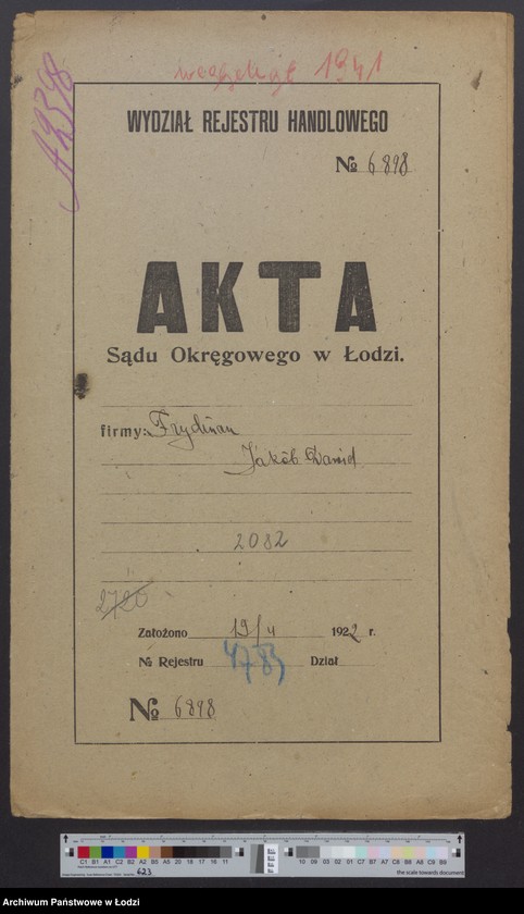 Obraz 2 z jednostki "Frydrych Jakób Dawid - sklep rzeźniczy"