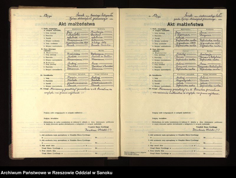 image.from.unit.number "Księga małżeństw"