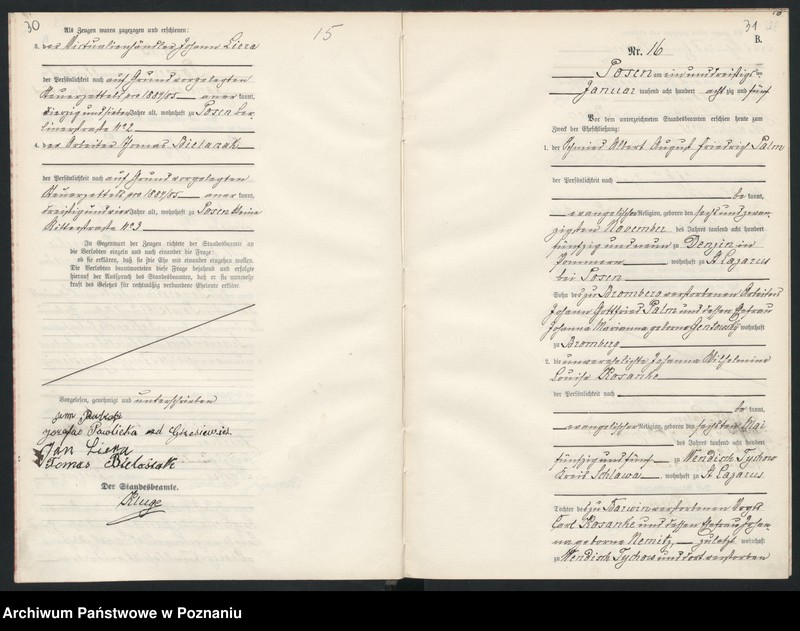 Obraz 18 z jednostki "Księga małżeństw"