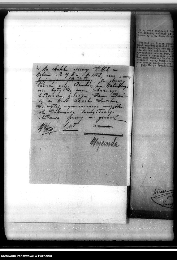 Obraz 6 z jednostki "Sprawa lustracji lasu dóbr Osuchów powiatu kaliskiego oraz sprawa odroczenia terminu zalesienia 3,06 ha gruntów leśnych"