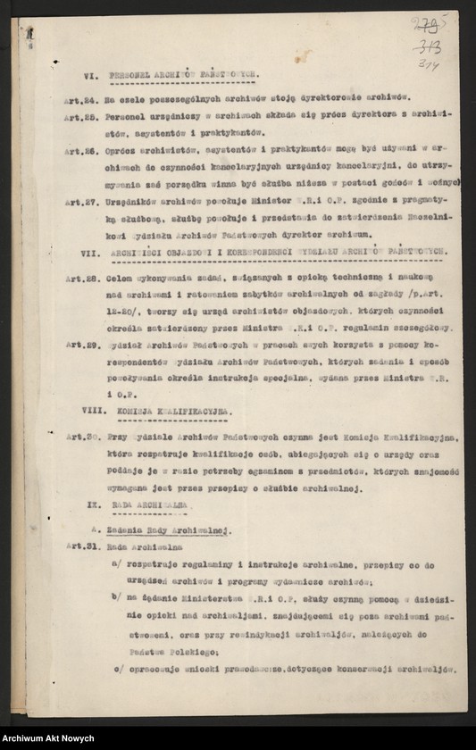 Obraz 6 z kolekcji "Dekret o organizacji archiwów państwowych i opiece nad archiwaliami."