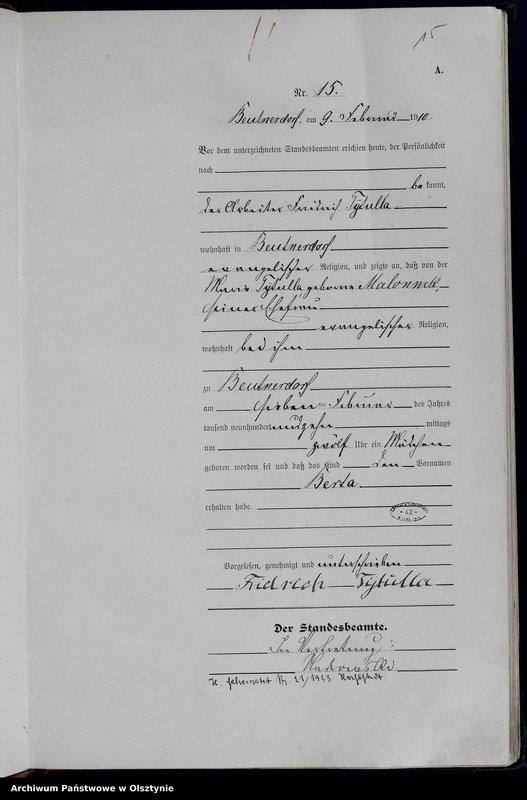 image.from.unit.number "Geburts-Haupt-Register Nr 1 - 200"