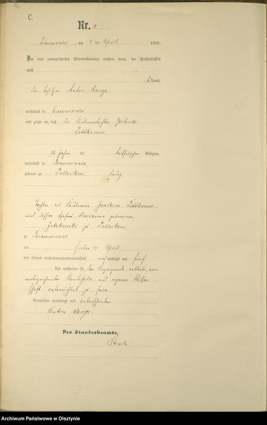 image.from.unit.number "Sterbe-Haupt-Register Nr 1 - 38"