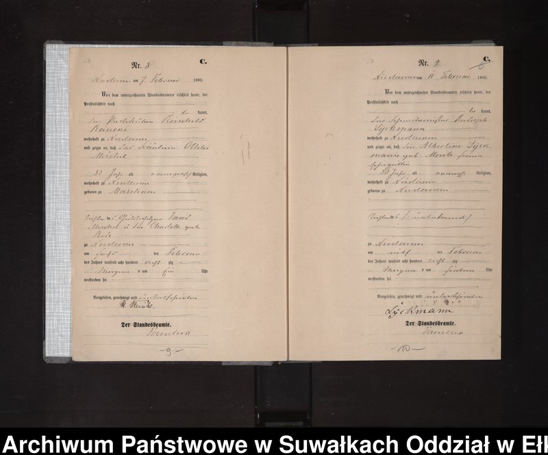 image.from.unit.number "Sterbe-Haupt-Register des Königlich Preussischen Standes-Amtes Stadt Nicolaiken Kreis Sensburg"