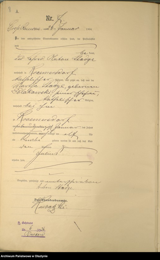 image.from.unit.number "Geburts-Haupt-Register Nr 1 - 83"