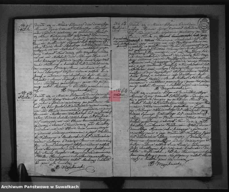 image.from.unit.number "Duplikat do zapisywania Aktów Urodzonych Zaślubionych i Zmarłych w Parafii Filipowskiey na rok 1847-my"