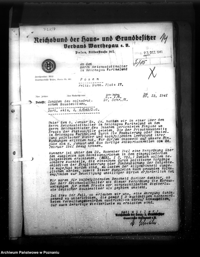 Obraz 20 z jednostki "Verordnung über den Ausgleich von Rechtsansprüchen"