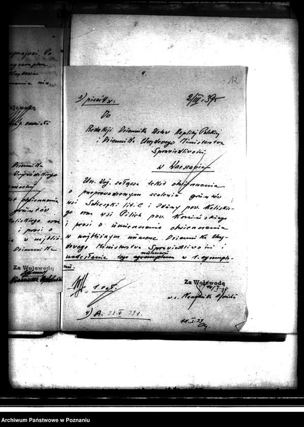 Obraz 16 z jednostki "Regulacja hipoteczna scalonych gruntów Sobiesęki powiatu kaliskiego"