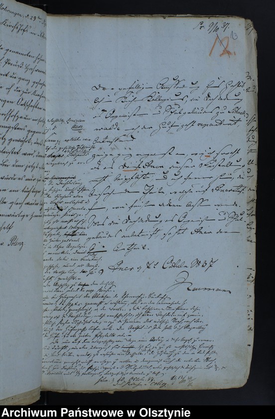 image.from.unit.number "Die Bedachung u. Umzäunung der Schnellwaldschen Kirchen-Pfarr-u. Schulgrundstücke. (1799) 1825-1865"