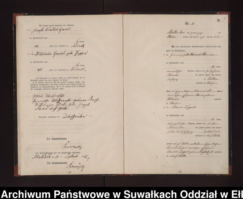 image.from.unit.number "Heiraths-Neben-Register des Preussischen Standes-Amtes Neuhoff Kreis Loetzen"