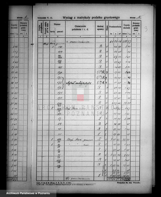 Obraz 7 z jednostki "Rejestr wyłączeń z art.. 4 majątku Stare powiatu wyrzyskiego"