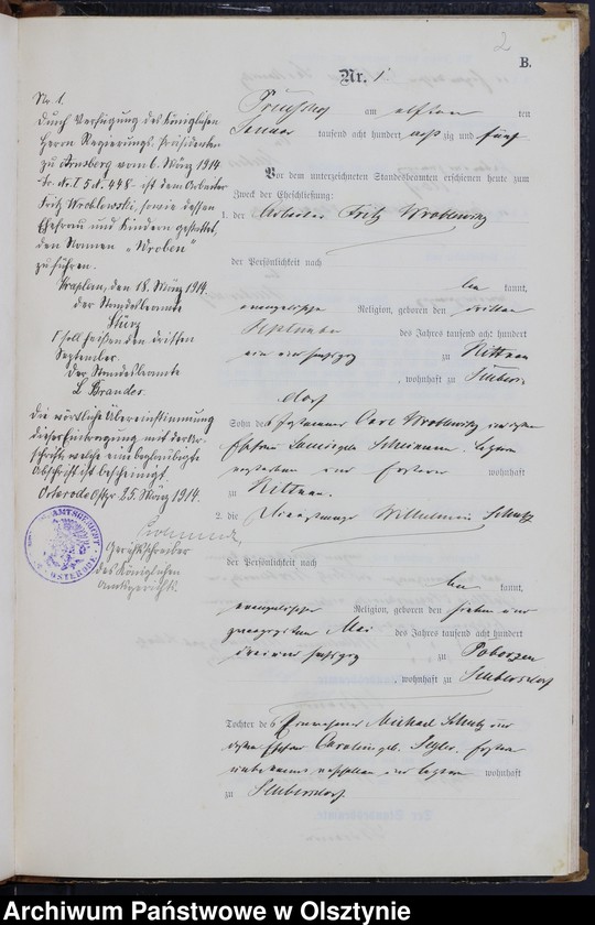 image.from.unit.number "Heiraths-Neben-Register Nr 1 - 16"