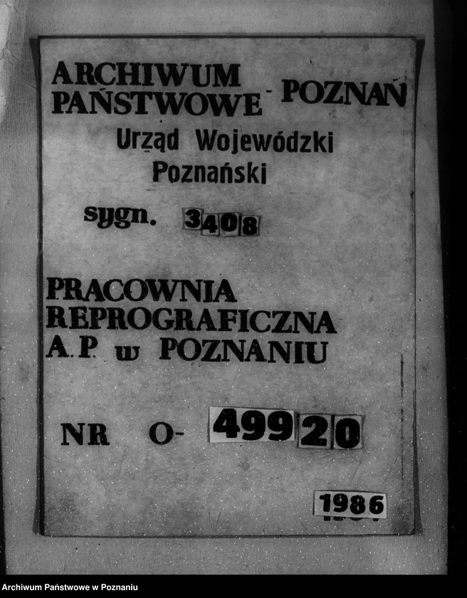 Obraz 1 z jednostki "Sprawa zmiany rodzaju użytków 180,87 ha gruntów leśnych w majątku Biskupiec-Wielki-Bór powiatu konińskiego dla celów gospodarstwa rolnego"
