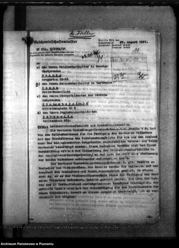 Obraz 15 z jednostki "Kredyty dla przesiedleńców z Rzeszy i miejscowych Niemców"