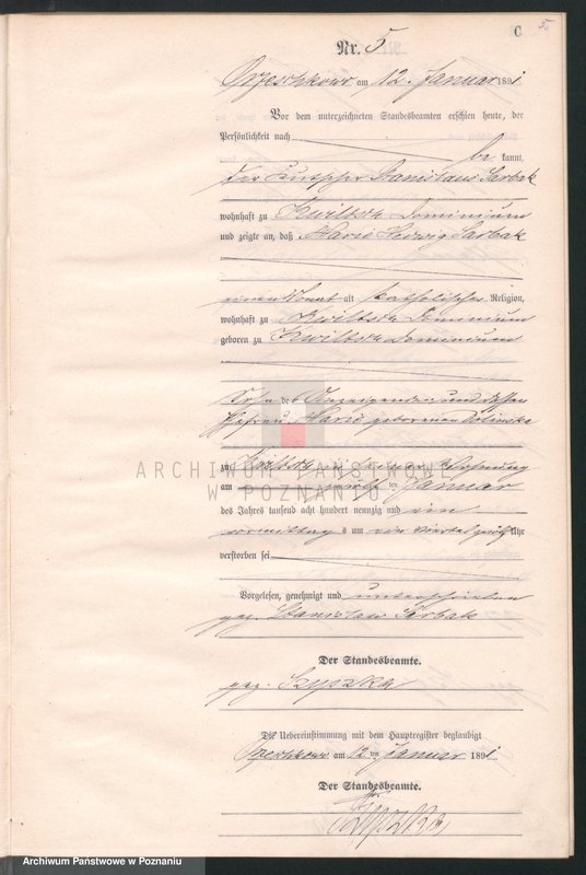 Obraz 8 z jednostki "Księga zgonów"