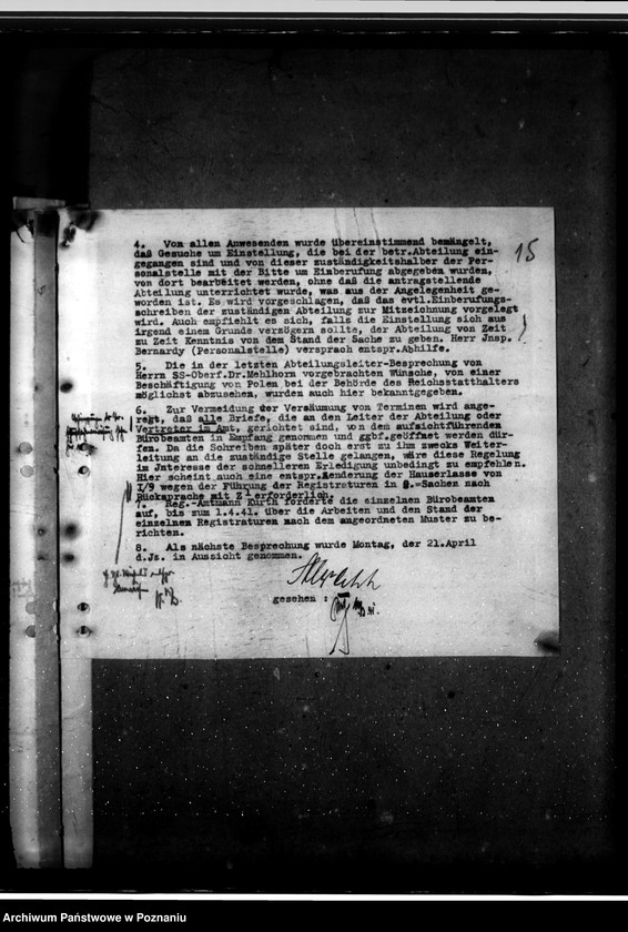 Obraz 19 z jednostki "Besprechungen mit den aufsichtsführenden Bürobeamten"