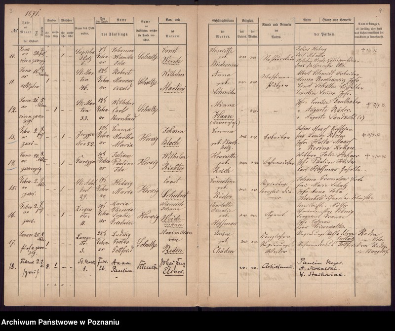 Obraz 4 z jednostki "[Akta urodzeń i chrztów, zgonów, ślubów]"