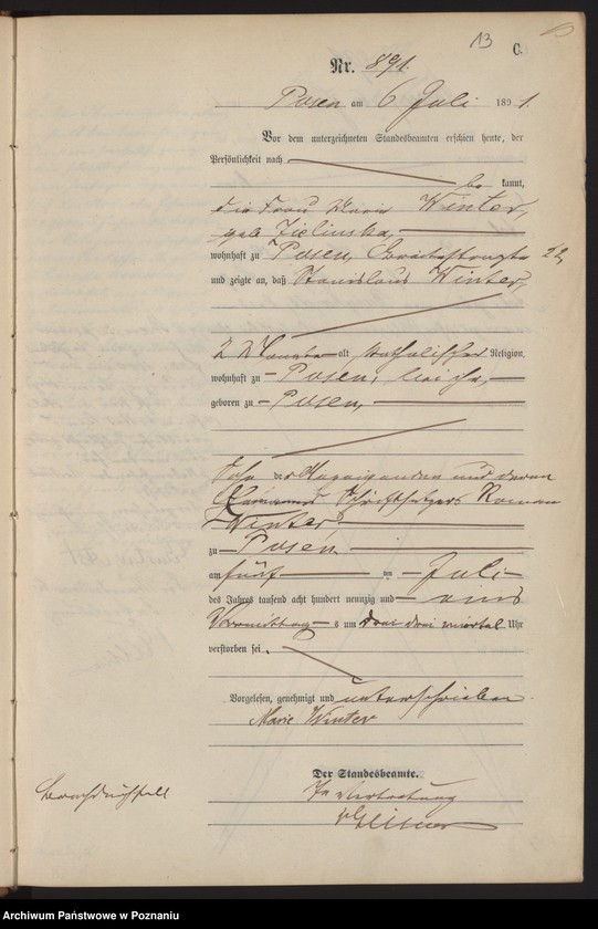 Obraz 16 z jednostki "Księga zgonów t. III"