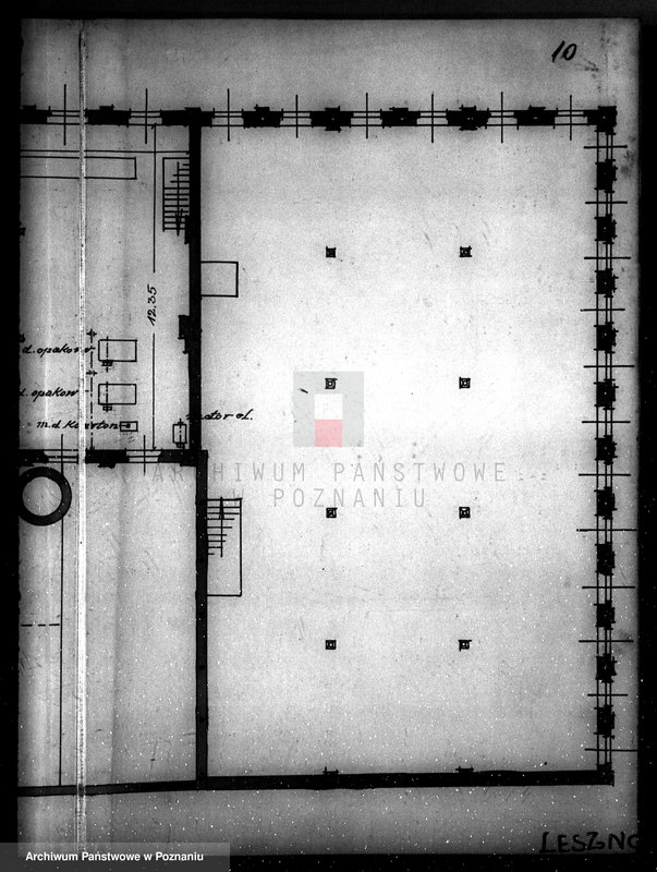 Obraz 14 z jednostki "Fabryka Cukierków "Kanold" S.A. w Lesznie, rysunki budowlane"