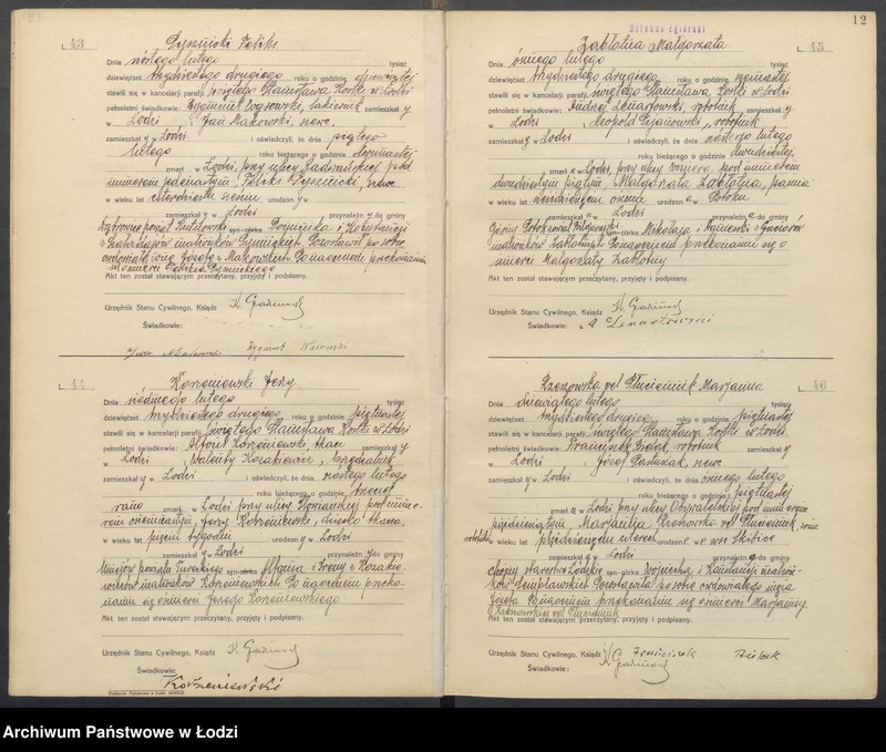 Obraz 14 z jednostki "Akta zgonów"