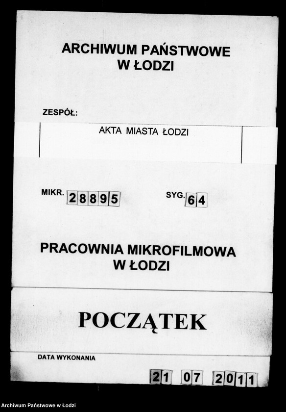 Obraz 1 z jednostki "Akta kasy miasta Łodzi tyczące się rachunków cechowych"