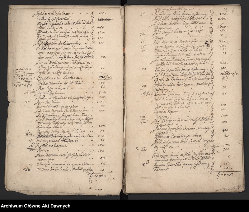 image.from.unit.number "Rozliczenie różnych wydatków z mennicy i wypłat na wojsko."