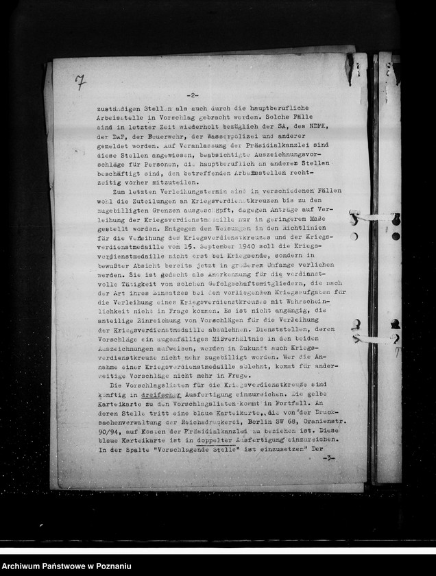 Obraz 11 z jednostki "Kriegsverdienst- Auszeichnungen, Bestimmungen, Schriftwechsel usw."