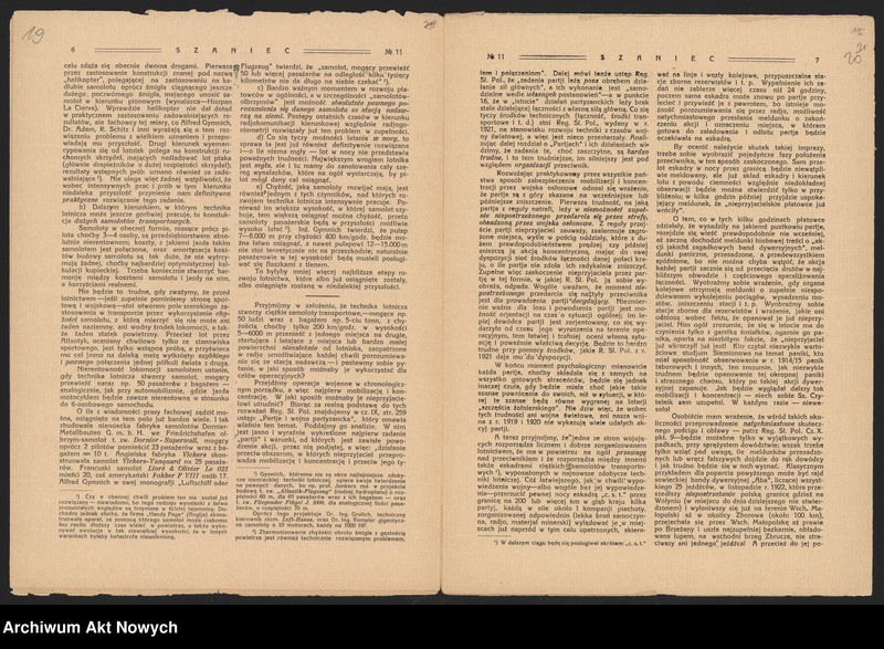 Obraz 17 z jednostki "Kot Stanisław, historyk, działacz Stronnictwa Ludowego. Sytuacja w Polsce. Kontakty polityków opozycyjnych. Pismo "Szaniec" nr 11 z 1928 r."