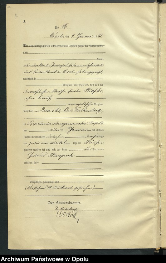 image.from.unit.number "Urząd Stanu Cywilnego Opole Księga Urodzeń Rok 1913 1-539"