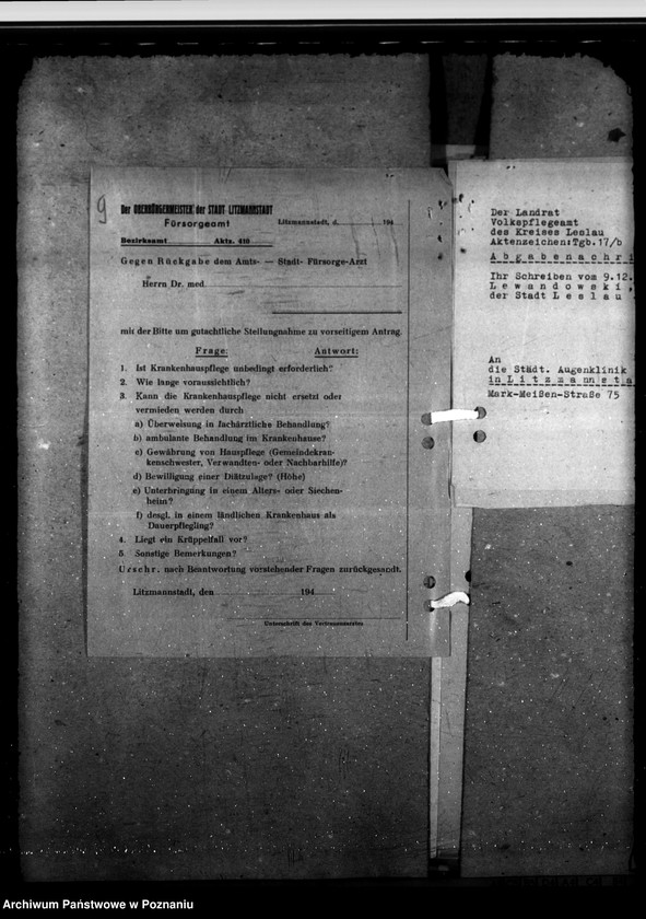 Obraz 13 z jednostki "Fürsorgekosten für auswärtige Kranke"