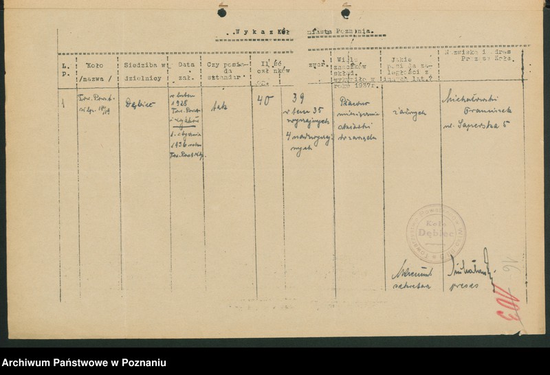 Obraz 19 z jednostki "Korespondencja, protokoły zebrań, okólniki Związku Powstańców Wielkopolskich."