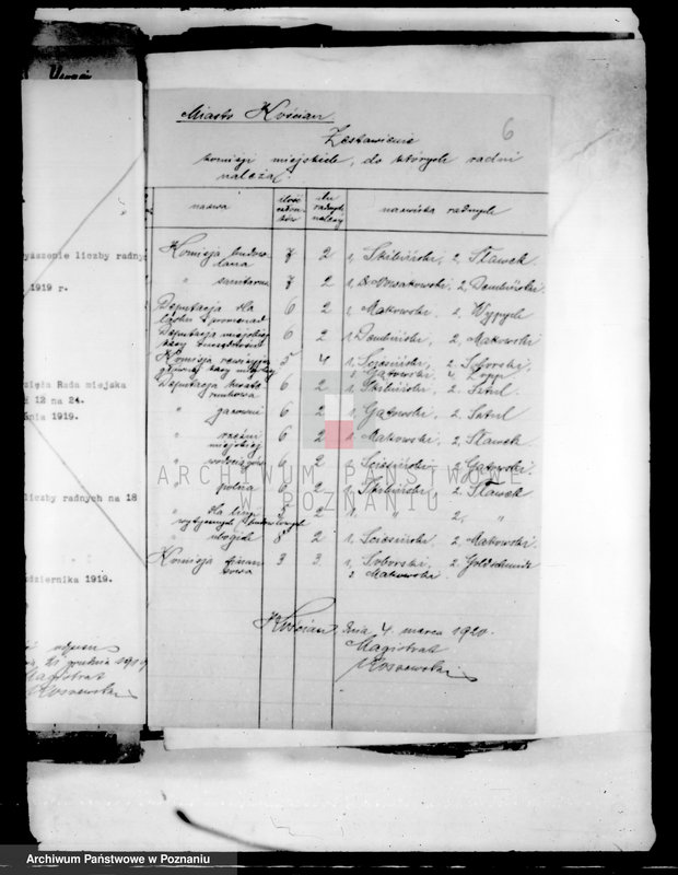 Obraz 10 z jednostki "Członkowie magistratu i radni miasta Kościana /wprowadzenie w urzędowanie, skargi, zażalenia itp./"