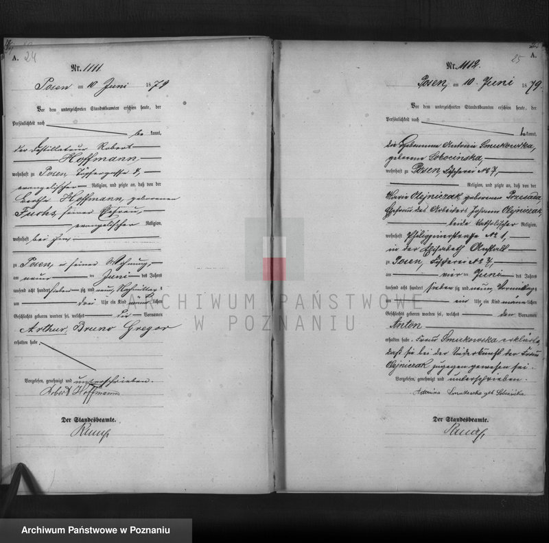 Obraz 14 z jednostki "Księga urodzeń t. III"